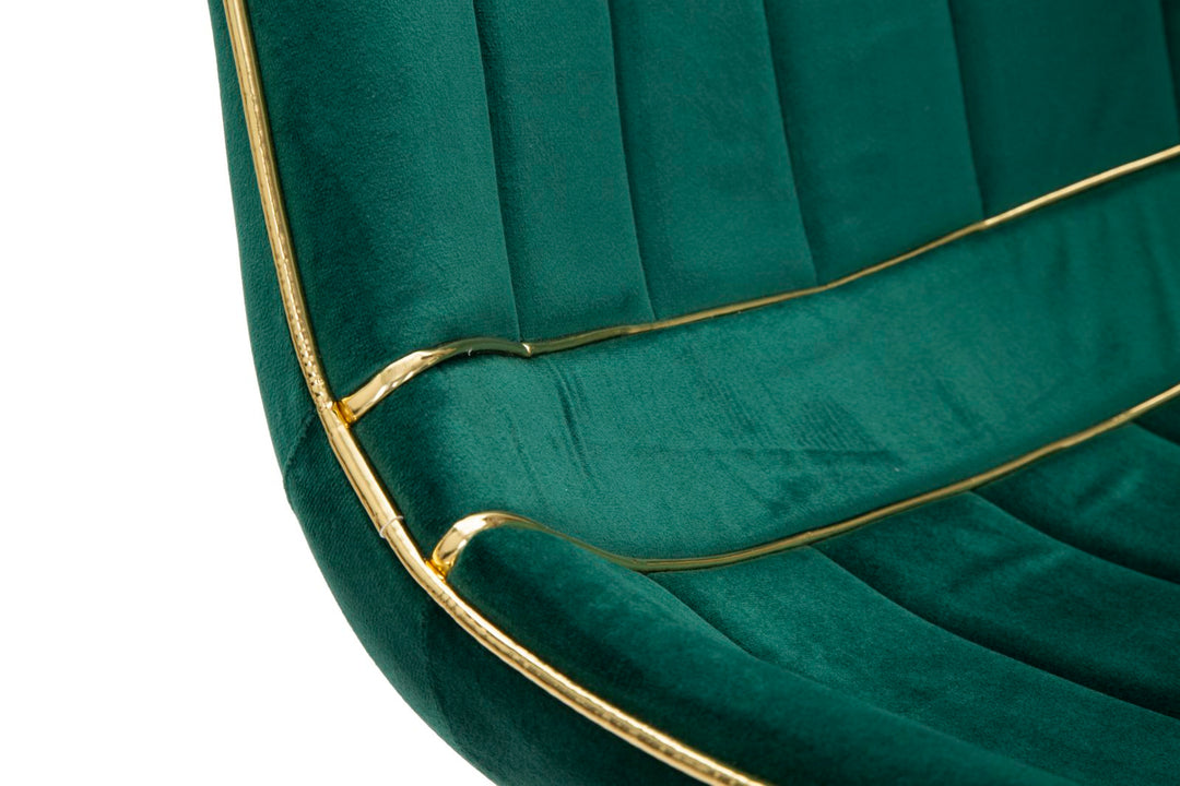 Glam stol i fyrretræ, metal and polyester – 51x59x79 cm
