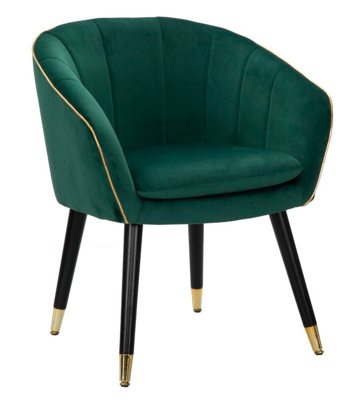 Glam stol i guldfarve af træ – 62x58x78 cm