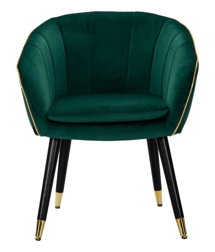 Glam stol i guldfarve af træ – 62x58x78 cm