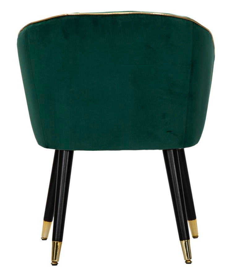 Glam stol i guldfarve af træ – 62x58x78 cm
