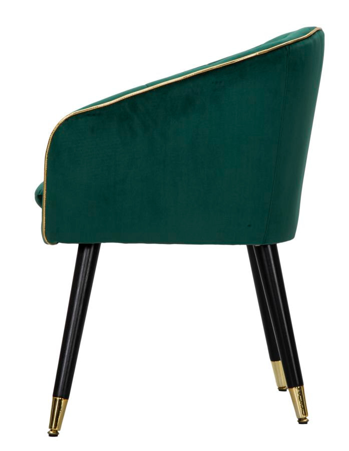 Glam stol i guldfarve af træ – 62x58x78 cm