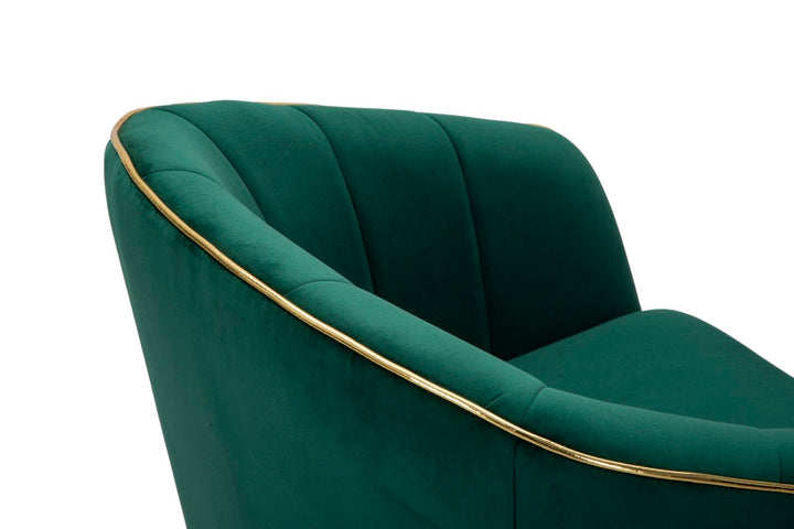 Glam stol i guldfarve af træ – 62x58x78 cm