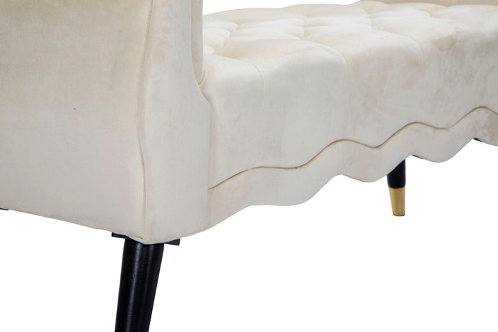 Glam entrébænk i træ – 120x40x60 cm