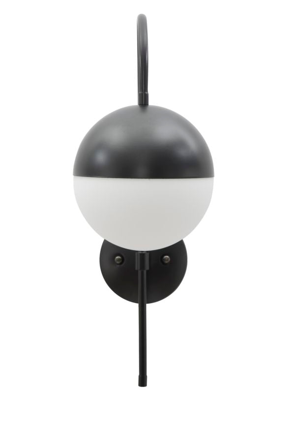 Glam lampe i jern og glas – 19x31x51 cm - væglamper