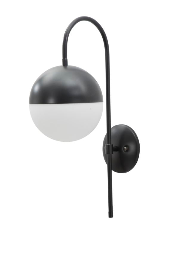 Glam lampe i jern og glas – 19x31x51 cm - væglamper