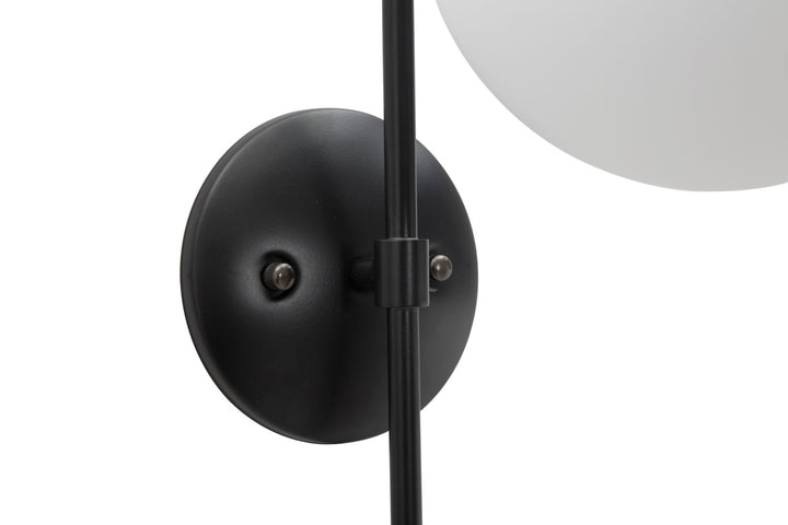 Glam lampe i jern og glas – 19x31x51 cm - væglamper