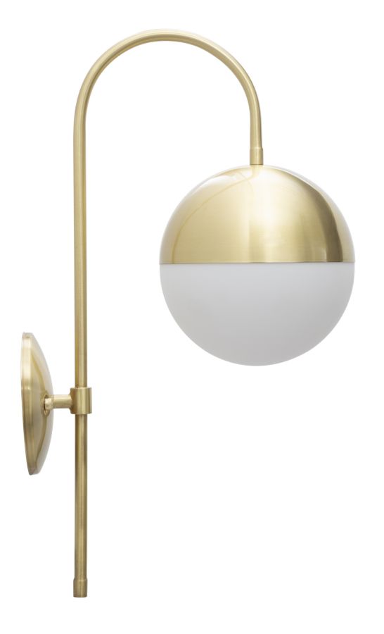 Glam lampe i jern og glas – 19x31x51 cm - væglamper