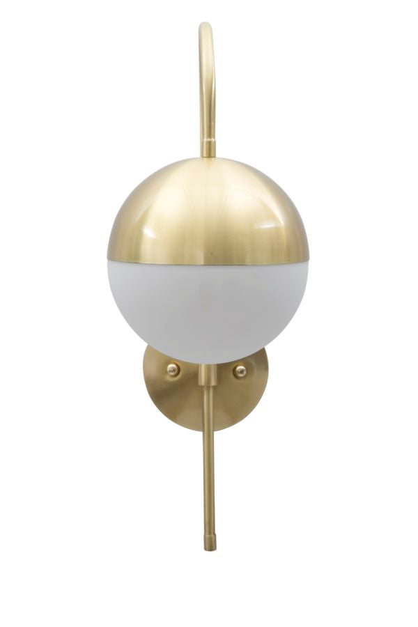 Glam lampe i jern og glas – 19x31x51 cm - væglamper