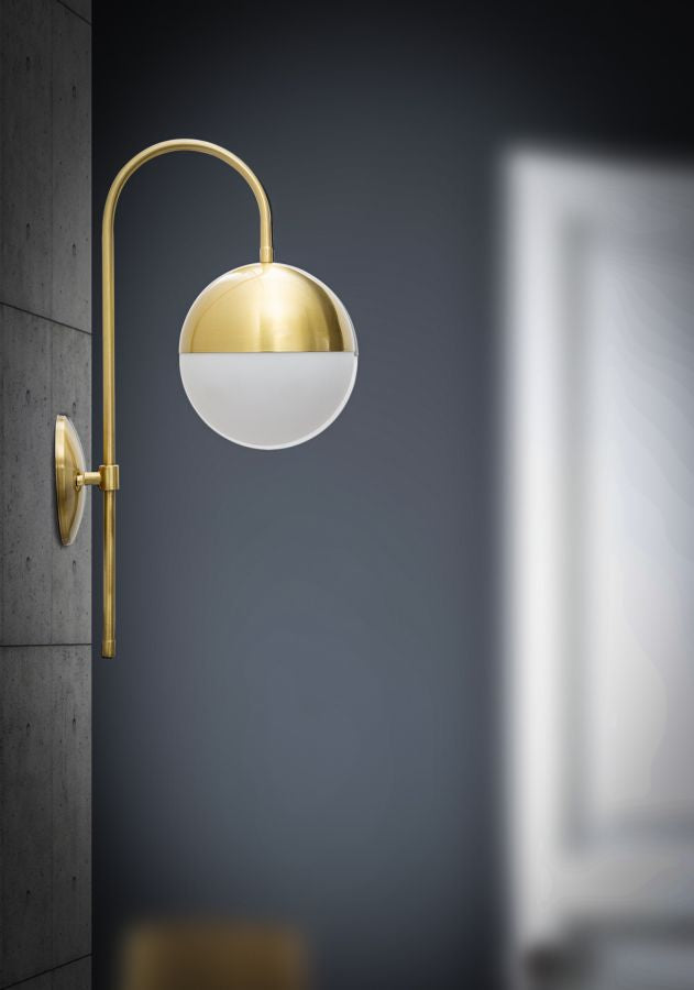 Glam lampe i jern og glas – 19x31x51 cm - væglamper