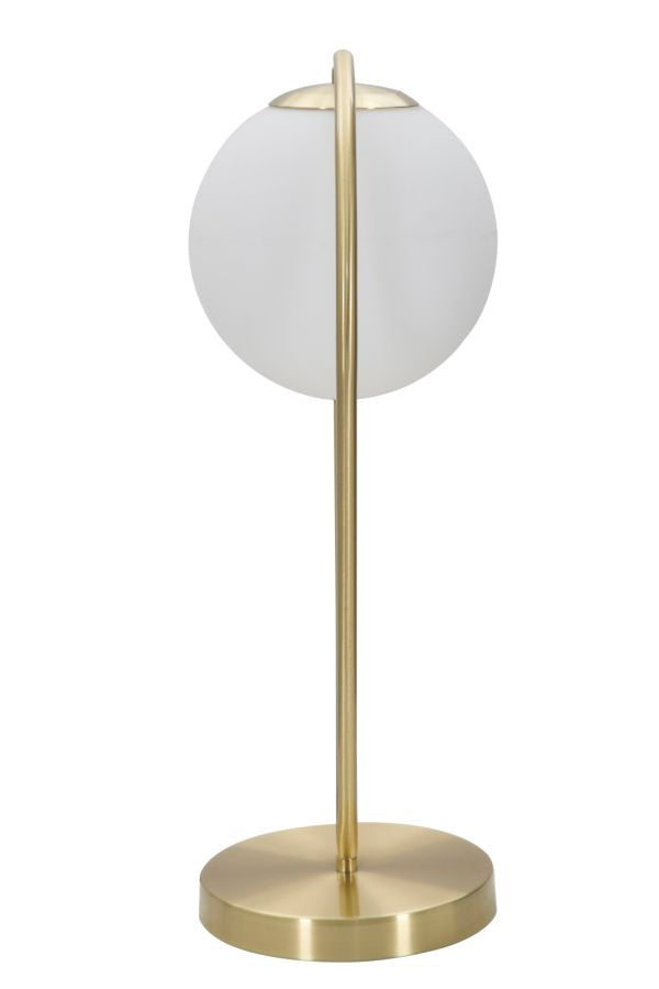 Glam bord i jern og glas – 25x18x50 cm