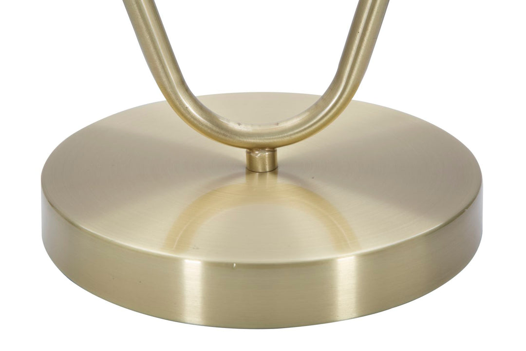Glam bord i jern og glas – 25x18x50 cm