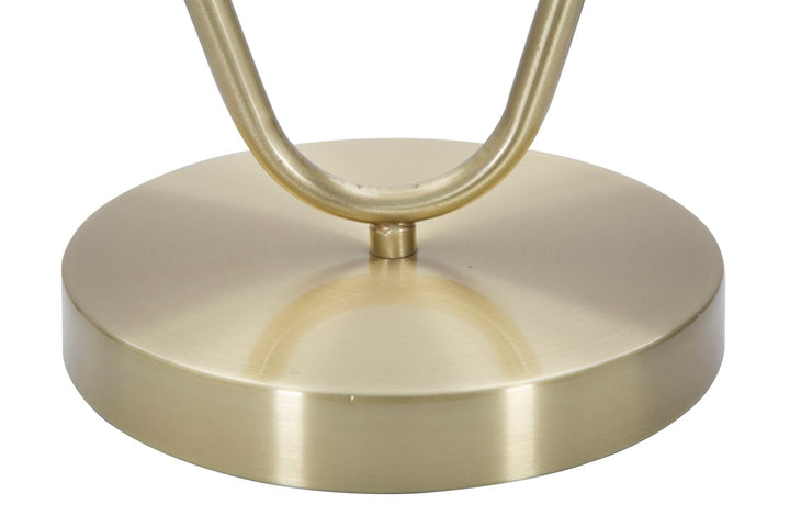 Glam bord i jern og glas – 25x18x50 cm