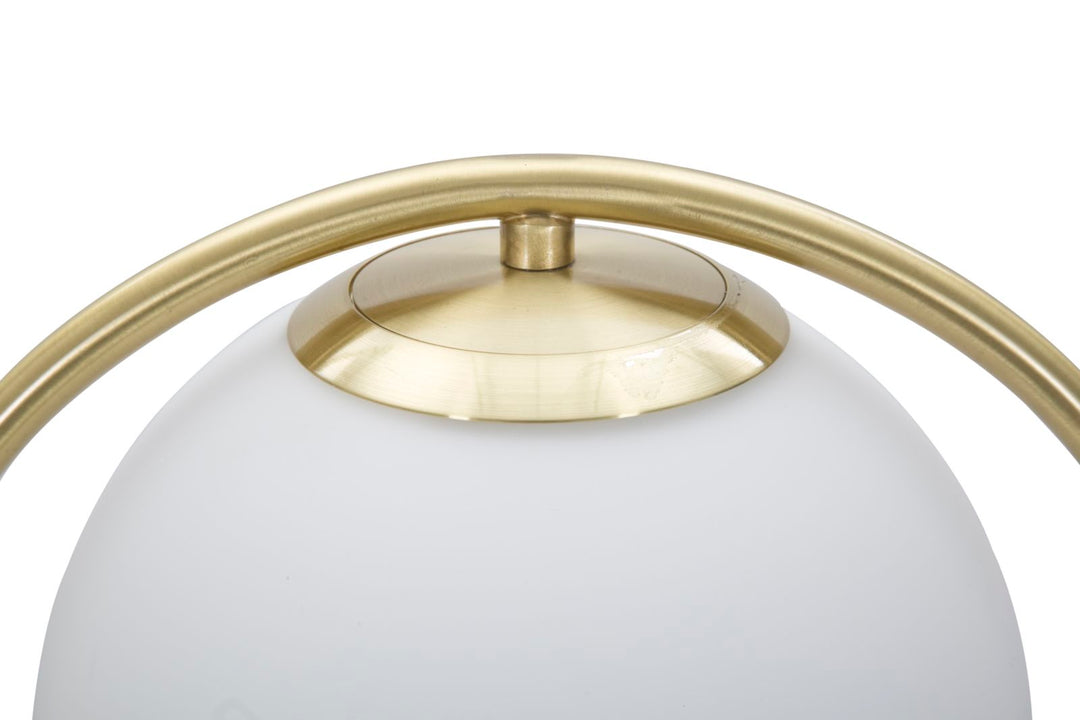 Glam bord i jern og glas – 25x18x50 cm