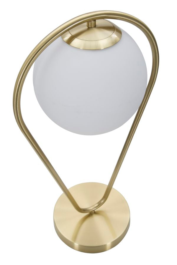 Glam bord i jern og glas – 25x18x50 cm