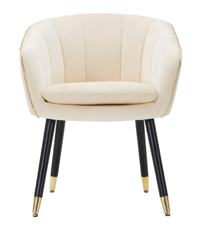 Glam stol i fyrretræ, plast, skum og polyester – – 62x58x78 cm