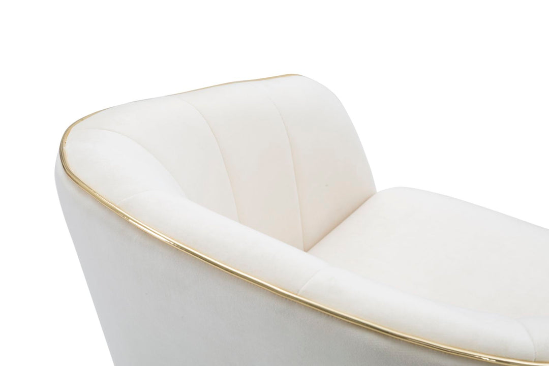 Glam stol i fyrretræ, plast, skum og polyester – – 62x58x78 cm
