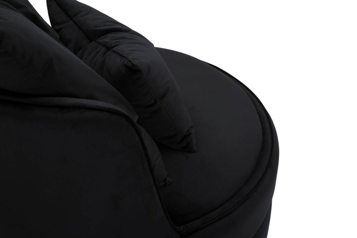 Glam stol i fyrretræ, plast, skum og polyester – 84x72 cm
