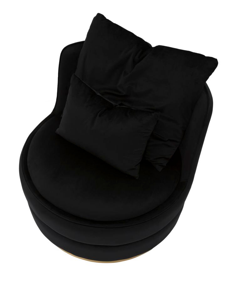 Glam stol i fyrretræ, plast, skum og polyester – 84x72 cm