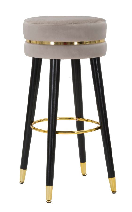 Glam barstol i fyrretræ og polyester – 35x74 cm