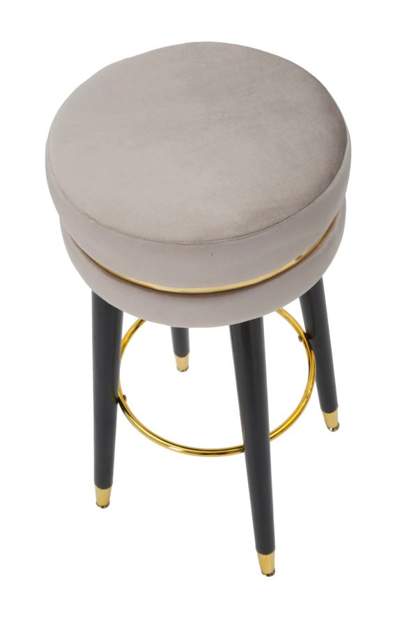 Glam barstol i fyrretræ og polyester – 35x74 cm