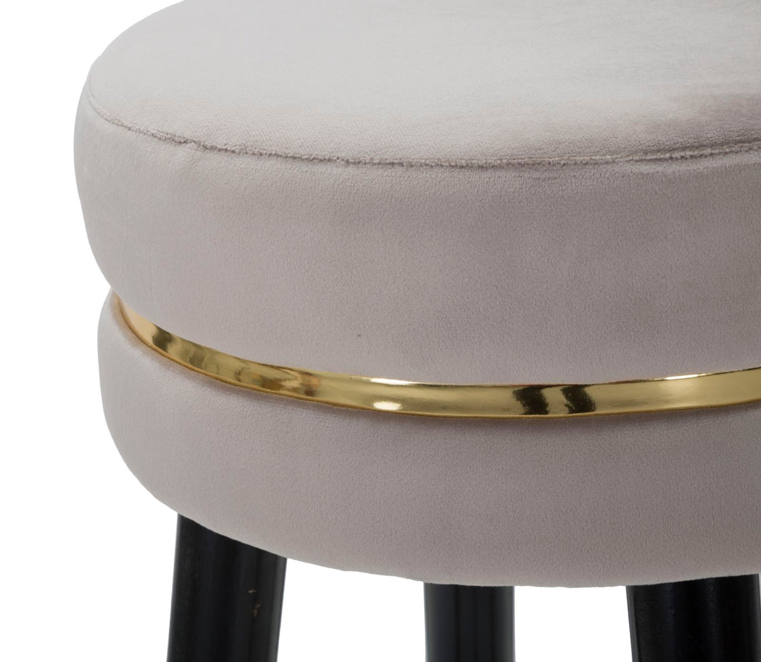 Glam barstol i fyrretræ og polyester – 35x74 cm