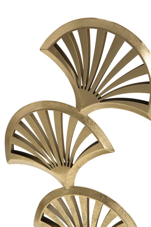 Glam skulptur i guldfarve, metal – 23x5x10 cm