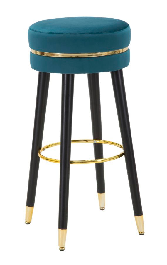 Glam barstol i fyrretræ, metal and polyester – 35x74 cm