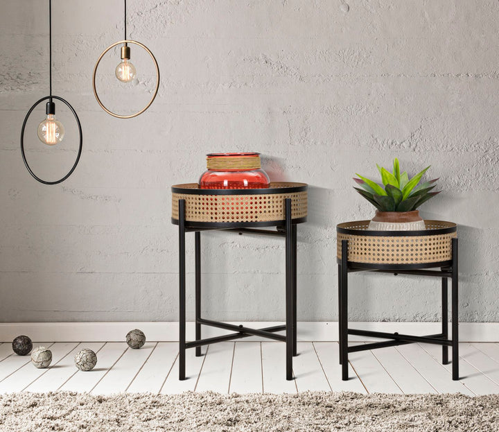 Boho chic borde i metal – 40x50 og 35x40 cm