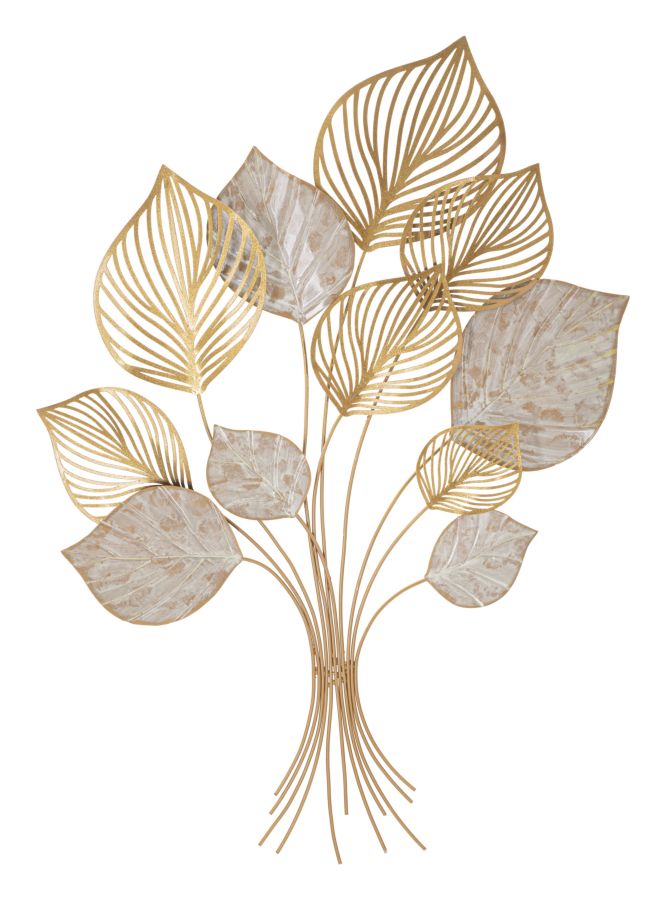 Glam dekoration i metal, guldfarvet  – 63x4x85 cm