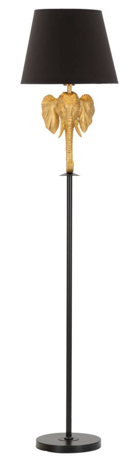 Glam gulvlampe, polyresin, metal og stof – 37x164 cm