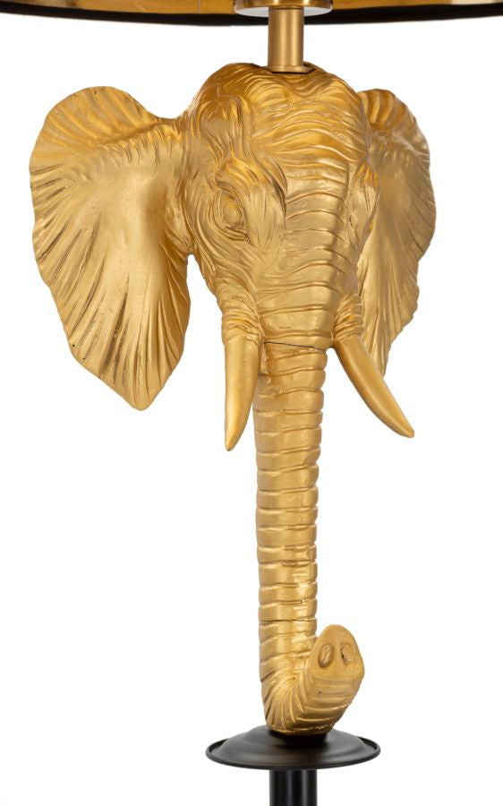 Glam gulvlampe, polyresin, metal og stof – 37x164 cm