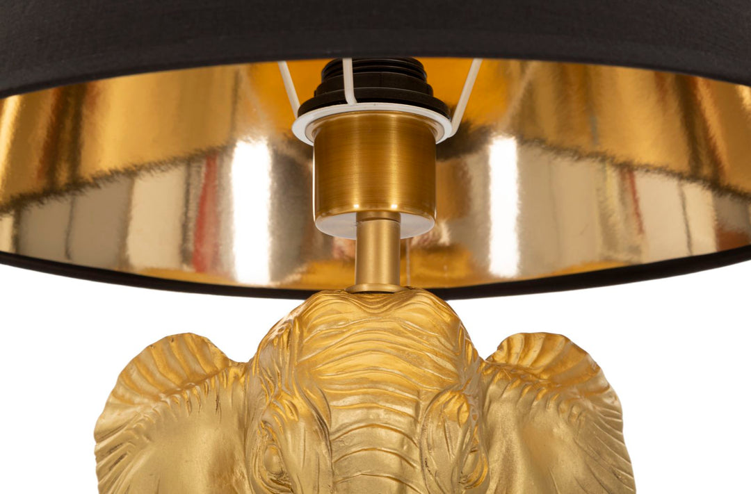 Glam gulvlampe, polyresin, metal og stof – 37x164 cm