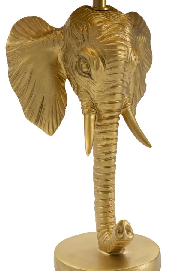 Glam bordlampe, polyresin, metal og stof – 32x59 cm