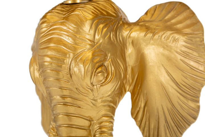 Glam bordlampe, polyresin, metal og stof – 32x59 cm