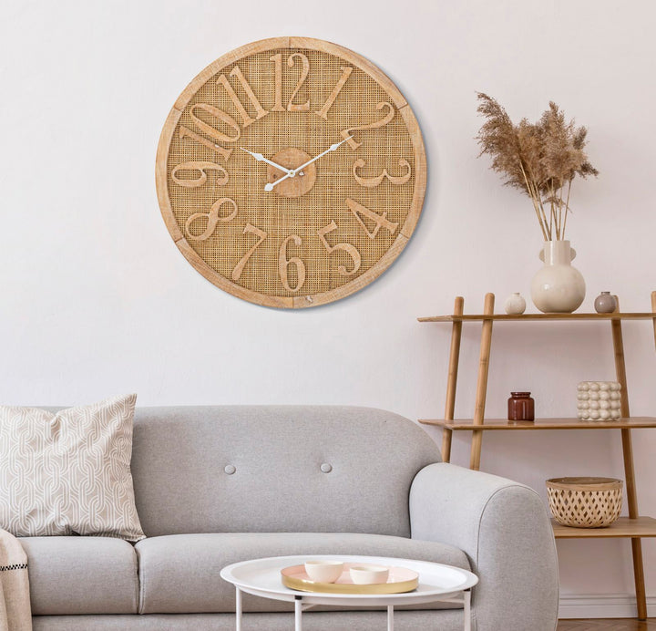 Boho chic ur, MDF og rattan  – 60x4x5 cm