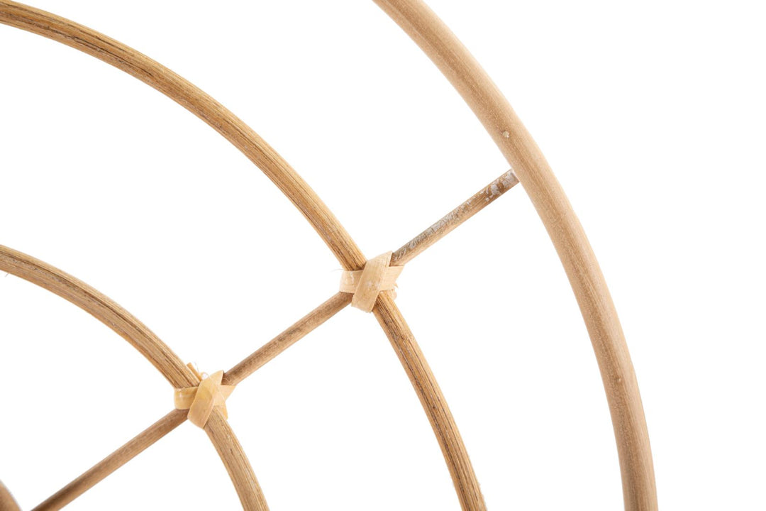Boho chic hylde i mdf, metal, rattan – 34x5x18 45x5 cm