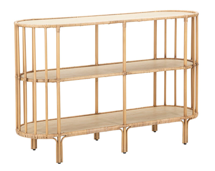Boho chic konsolbord, rattan – 120x37x5 cm