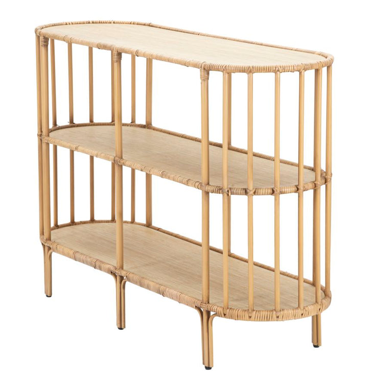 Boho chic konsolbord, rattan – 120x37x5 cm