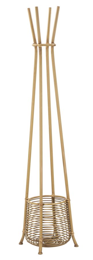Boho chic paraplystativ i rattan – 49x49x175 cm