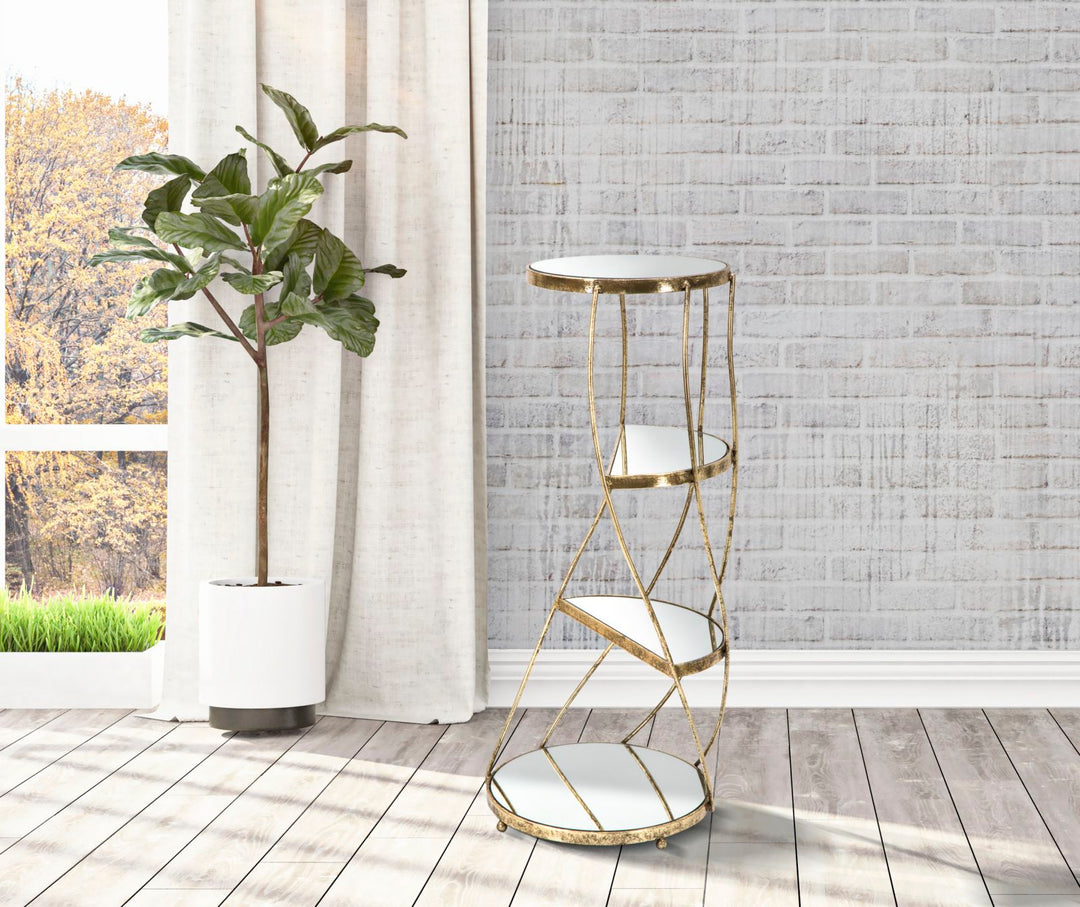 Glam telefonholder i guldfarve – 38x86 cm