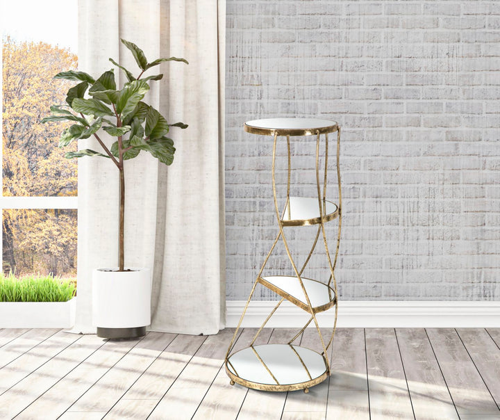 Glam telefonholder i guldfarve – 38x86 cm