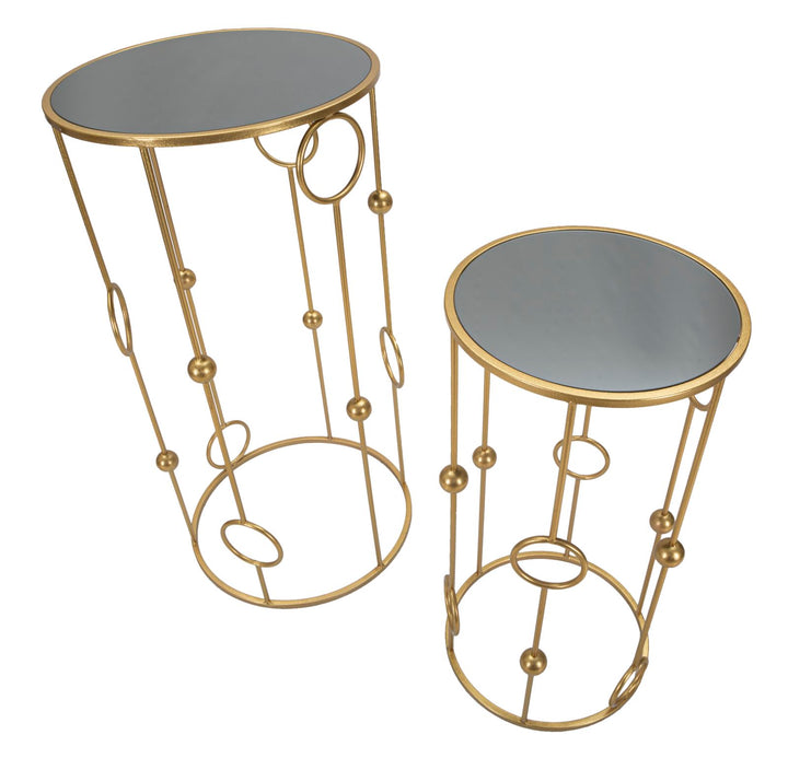 Glam borde i guldfarve, metal og MDF – 50x100 og 40x80 cm
