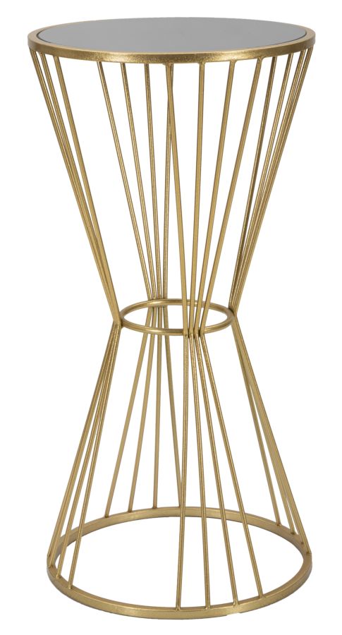 Glam bord i guldfarve, metal, MDF – 40x80 cm