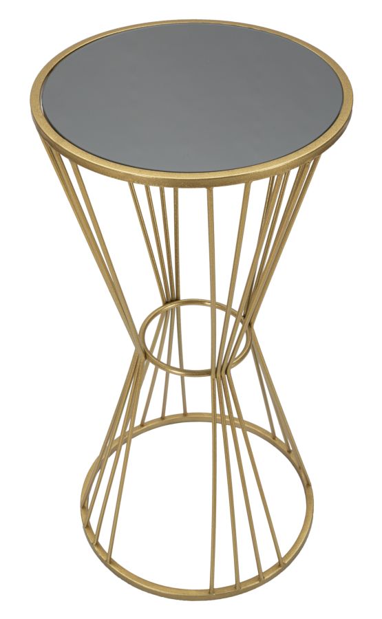 Glam bord i guldfarve, metal, MDF – 40x80 cm