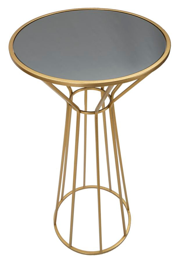 Glam sidebord i metal og MDF – 50x100 cm