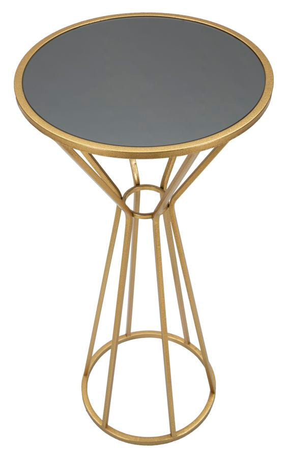 Glam sidebord i metal og MDF – 40x80 cm