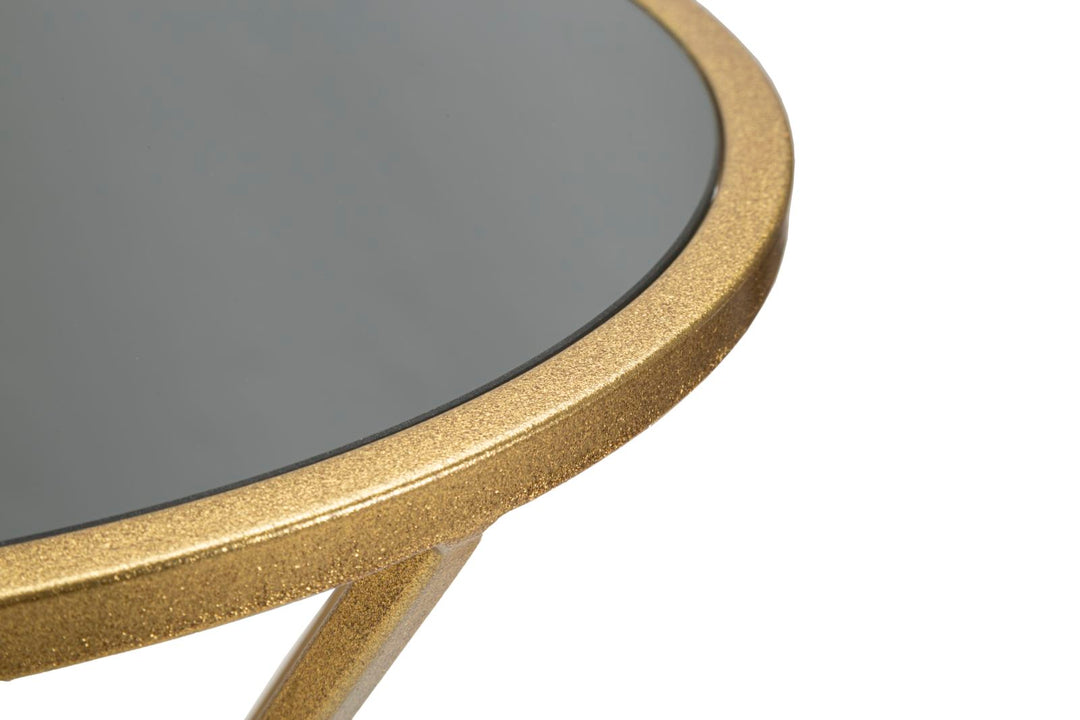 Glam sidebord i metal og MDF – 40x80 cm