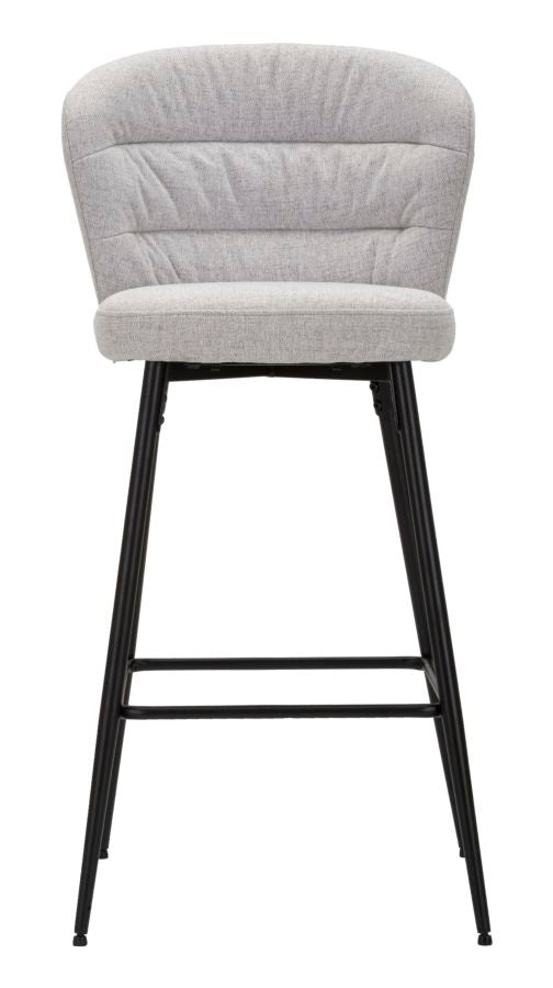 Glam barstol i træ, metal, stof – 52x59x108 cm