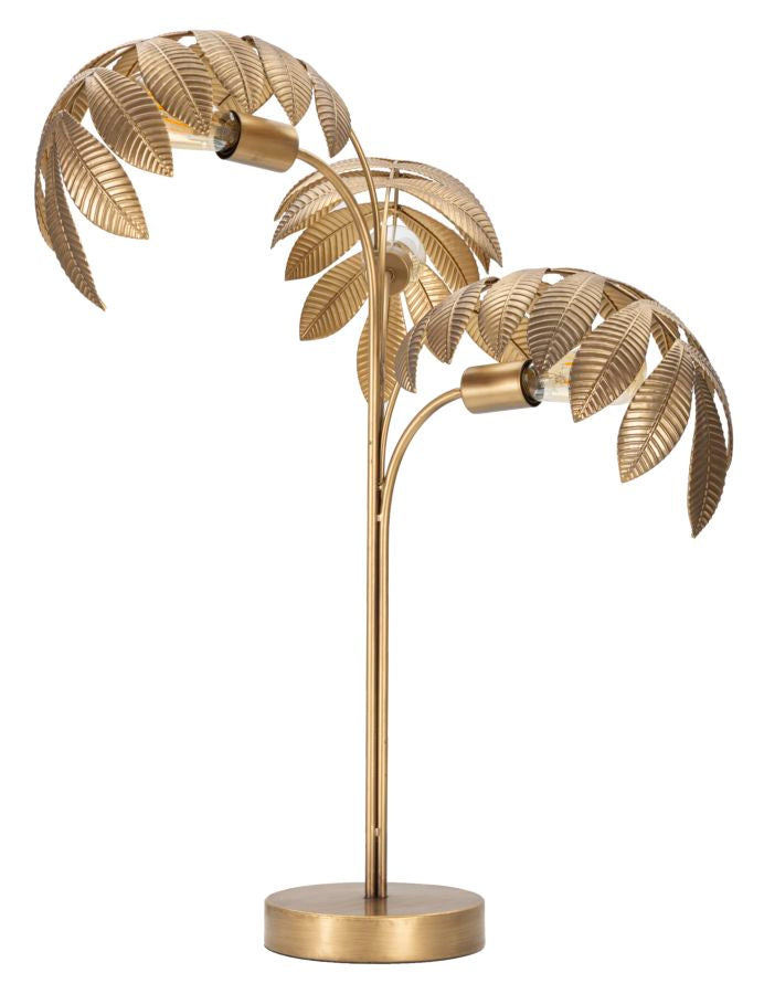 Glam bordlampe i guldfarve, metal – 57x81 cm