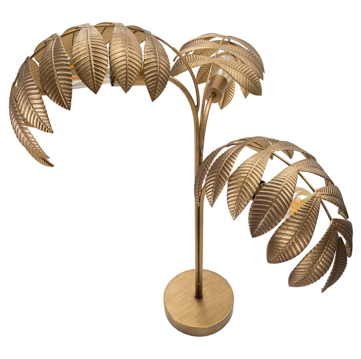 Glam bordlampe i guldfarve, metal – 57x81 cm